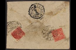 1933 - 60 1t Carmine And 2t Scarlet On Native Cover From Lhasa With Phari Arrival. Very Fine For This.  . For More Image - Tibet