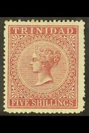 1869 5s Rose-lake, CC Wmk, SG 87, Fine Mint For More Images, Please Visit Http://www.sandafayre.com/itemdetails.aspx?s=5 - Trinidad & Tobago (...-1961)