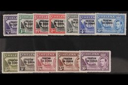 1952 Complete Overprinted Set, SG 1/12, Fine Never Hinged Mint. (12 Stamps) For More Images, Please Visit Http://www.san - Tristan Da Cunha