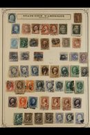 1861-1937 EXTENSIVE OLD TIME COLLECTION CAT $5000+. An Interesting Old Time Mostly Used Collection, Haphazardly Presente - Other & Unclassified