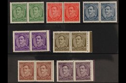 1931 Alexander Defins Selection, 50pa To 20d In Pairs Less 4d, Without Engraver's Name, Between Mi 229 II / 236 IIa, SG  - Other & Unclassified