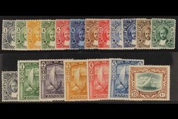 1921-29 Script Set (less 12c Violet) To 10r., SG 276/297, Very Fine Mint. (19 Stamps) For More Images, Please Visit Http - Zanzibar (...-1963)