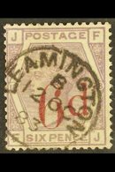 1880-83 6d On 6d Lilac, SG 162, Very Fine Used With Neat "LEAMINGTON" Cds Cancellation. For More Images, Please Visit Ht - Autres & Non Classés