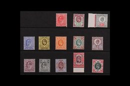 1902-13 Simplified Set Complete To 1s, SG 215/314, Never Hinged Mint (15 Stamps) For More Images, Please Visit Http://ww - Ohne Zuordnung