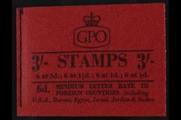 1959 GRAPHITE BOOKLET. 3s Black / Red August 1959 Booklet, SG M13g, Very Fine, Lovely Condition. For More Images, Please - Other & Unclassified