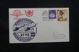 ALLEMAGNE - Enveloppe Par Hélicoptère En 1976, Affranchissement Et Cachets Plaisants - L 42409 - Storia Postale