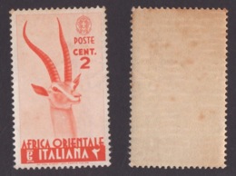 AFRICA ORIENTALE !!! 1938 2 CT. SERIE PITTORICA NUOVO MNH** !!! 1 - Africa Orientale