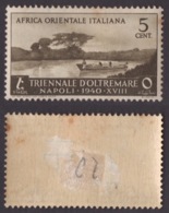 AFRICA ORIENTALE !!! 1940 5 CT. TRIENNALE D'OLTREMARE !!! 27 - Eastern Africa