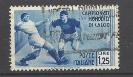 Italie N°   342  2eme Coupe Du Monde Football Oblitéré    B/ TB                - 1934 – Italië