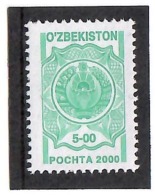 Uzbekistan 2001 . Definitive 2000 (COA-green). 1v: 5-00 Michel # 257 I - Ouzbékistan