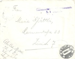 Feldpost Brief  "Rekrutenschule Für Neugemusterte 5.Division"         1916 - Poststempel