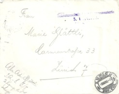 Feldpost Brief  "Rekrutenschule Für Neugemusterte 5.Division"         1916 - Oblitérations