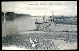 Cpa Du  44 Basse Indre La Loire Et Le Quai En Aval   LZ46 - Basse-Indre