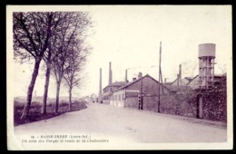 Cpa Du  44  Basse Indre Un Coin Des Forges Et Route De Chabessière     LZ46 - Basse-Indre