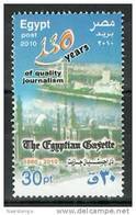 Egypt - 2010 - ( 130 Anniv. Of The Egyptian Gazette - Quality Journalism ) - MNH (**) - Ongebruikt