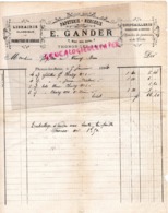 74- THONON LES BAINS- FACTURE 1894- E. GANDER - PAPETERIE MERCERIE-LIBRAIRIE- PORCELAINES-7 RUE DES ARTS - Stamperia & Cartoleria