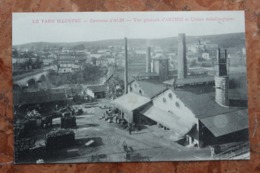 VUE GENERALE D'ARTHEZ (81) ET USINES MÉTALLURGIQUES - ENVIRONS D'ALBI - Angles