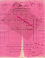 SUISSE - MOILLESULAZ PRES GENEVE- RARE FACTURE 1891- J. FAVRE -SPIRITUEUX VERMOTH-LIQUEURS FINES SIROPS - Switzerland