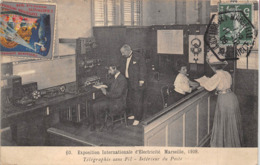13-MARSEILLE- 1908, EXPOSITION INTERNATIONLE D'ELECTRICITE- TELEGRAPHIE SANS FIL, INTERIEUR DU POSTE - Unclassified