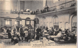 13-MARSEILLE-GUERRE 1914/16, HÔPITAL AUXILIAIRE N° 2 , GRANDE SALLE PTT - Unclassified