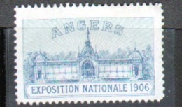 Erinophilie, Vignette : Angers, Exposition Nationale 1906 - Deportes