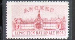 Erinophilie, Vignette : Angers, Exposition Nationale 1906 - Deportes