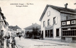 Delcampe - 88. VOSGES - CORCIEUX. Rue Henry. Horlogerie Brabant. Rare. - Corcieux