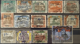 SARRE / SAARGEBIET 1921 - Canceled - Mi 70-83 - Overprinted In French Currency - Gebraucht