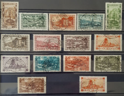 SARRE / SAARGEBIET 1926/30 - Canceled - Mi 108-121, 143 - Landschaftsbilder - Used Stamps