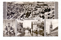 4424 STADTLOHN, Innenstadt Luftaufnahme, Berkelmühle, Markt & St. Otger, Gnadenkapelle, 1961 - Borken