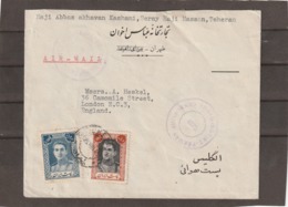 Iran Persia ANGLO-SOVIET-PERSIAN CENSORSHIP AIRMAIL COVER 1945 - Irán