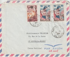 Lettre Polynésie 1964 Pour La France - Lettres & Documents