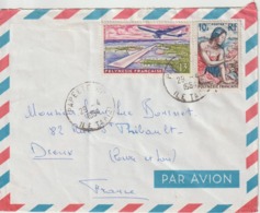 Lettre Polynésie 1964 Pour La France - Storia Postale