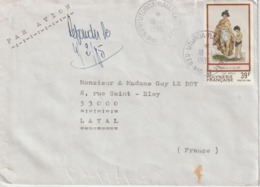 Lettre Polynésie 1985 Pour La France - Briefe U. Dokumente