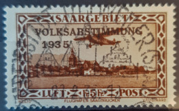 SARRE / SAARGEBIET 1934 - Canceled - Mi 198 - Volkabstimmung 1935 - ABART: Gesperrte Jahreszahl - Usados