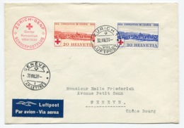 RC 13674 SUISSE 1939 ZURICH GENF SONDERPOSTFLUG 1er VOL FFC - First Flight Covers