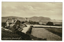 Ref 1331 - Early Postcard - Llandrillo Church & Village Denbighshire Wales - Denbighshire