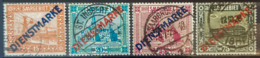 SARRE / SAARGEBIET 1923 - Canceled - Mi 12, 13, 14, 15 - Dienstmarken - Oficiales