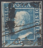 Sicilia, 2 Gr. I Tav. N.6 Pos.80 Tratti Penna+"VAPORE" UNICO AD, Ex-Barcella RRR - Sicilië