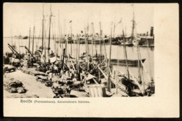 Recife - Pernambuco - Original Old Postcard, Anchorage - Ancoradouro - Unused - Recife
