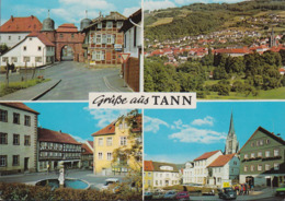 D-36142 Tann (Rhön) - Ansichten - Stadttor - Marktplatz - Cars - VW Käfer - VW Variant - Saab - Huenfeld