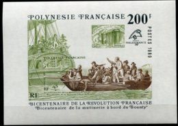14639 POLYNESIE Française BF15** 200F Bicentenaire De La Révolution Française    1989    TB/TTB - Blocchi & Foglietti