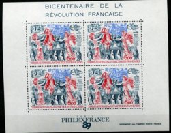 14642 T.A.A.F  BF1** 4x5F Bicentenaire De La Révolution Française    1989    TB/TTB - Blocs-feuillets