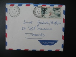 Enveloppe  1962 Nouvelle Calédonie La Tontouta Aérodrome Pour Sté Générale En France  Bd Haussmann Paris - Cartas & Documentos