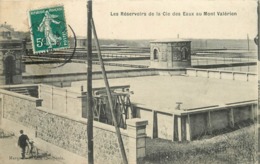 MONT VALÉRIEN - Les Réservoirs De La Cie Des Eaux. - Invasi D'acqua & Impianti Eolici