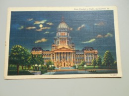 ETATS UNIS IL ILLINOIS SPRINGFIELD STATE CAPITOL AT NIGHT - Springfield – Illinois