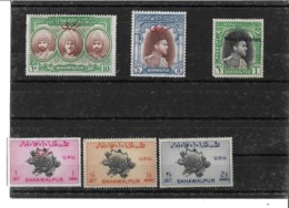 OVERPRINTED West Pakistan On ONE ANA, Travelstamps:1948 Pakistan Bahawalpur THREE RAJAS 10 Rupees High Value VF Mint, 19 - Bahawalpur