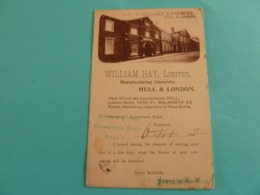 HULL AND LONDON ENTIER POSTAL WILLIAM HAY - Advertising