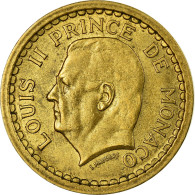 Monnaie, Monaco, Louis II, Franc, Undated (1943), SUP, Aluminum-Bronze - 1922-1949 Louis II