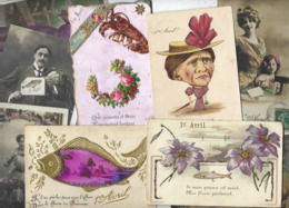 Lot 2126 De 10 CPA Poisson D'avril Premier Avril Fantaisies Déstockage Pour Revendeurs Ou Collectionneurs - 5 - 99 Postcards